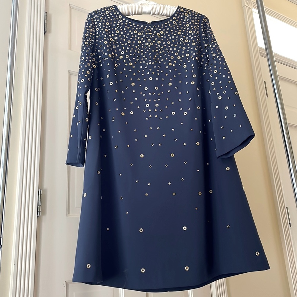 Cynthia Steffe long-sleeved dress. Perfect for fall weddings.